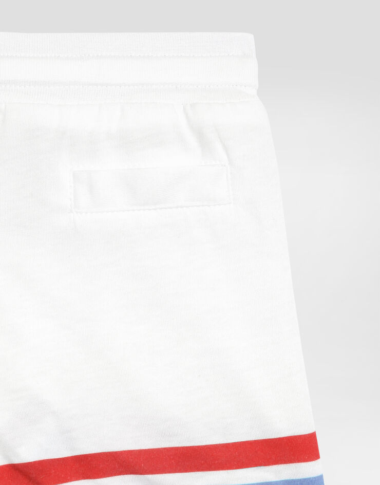 Dolce & Gabbana Jersey bermuda shorts with military print Multicolor L1JQXGII7JV