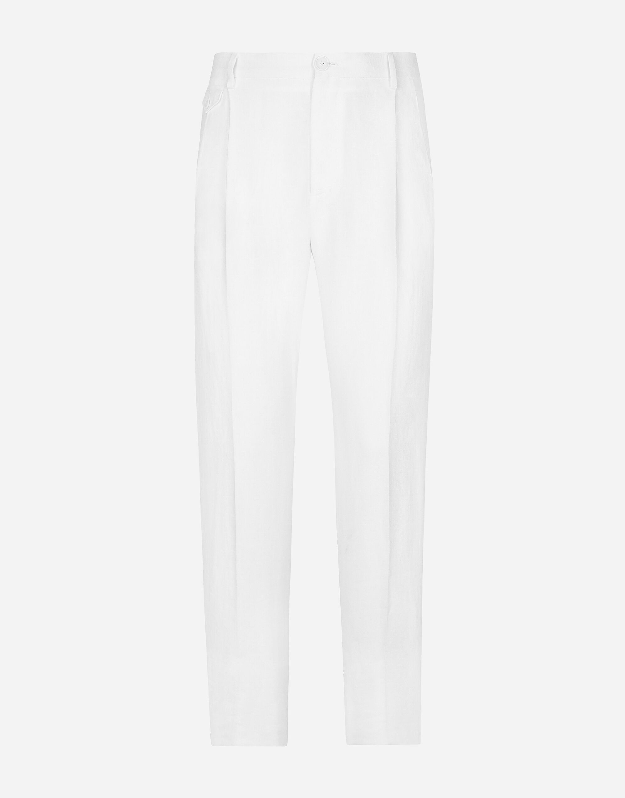 Linen pants in White for Men | Dolce&Gabbana® US