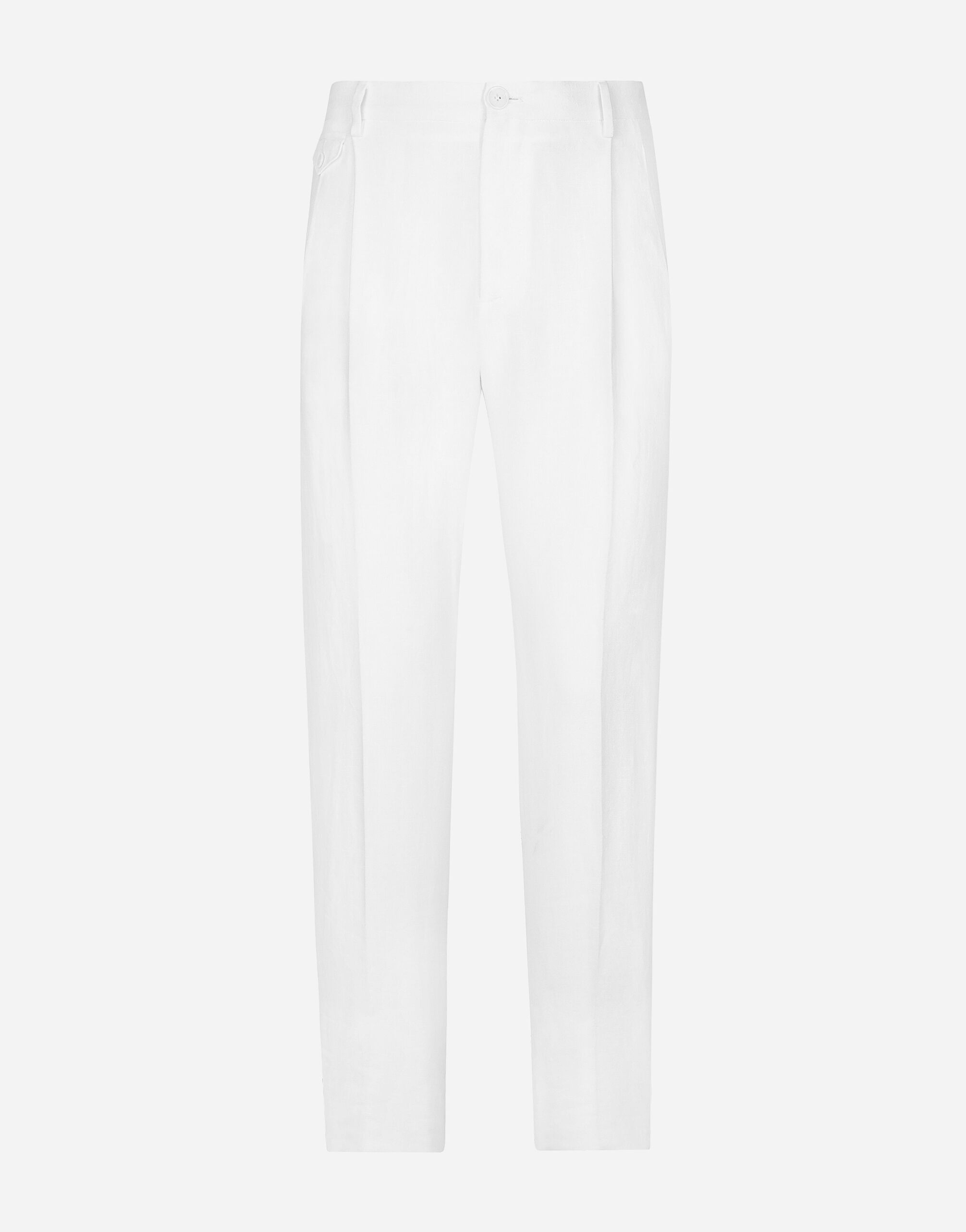 Dolce & Gabbana Pantalón de lino Blanco VG4444VP287