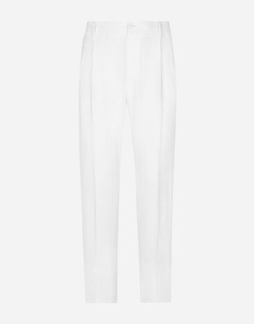 Dolce & Gabbana Linen pants White GV4EETFU4DV