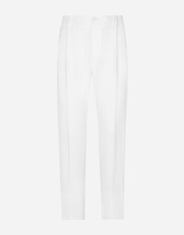 Dolce & Gabbana 亚麻长裤 白 VG4444VP287