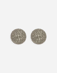 Dolce & Gabbana Rhinestone-detailed semi-sphere button earrings Silver WNQ4S2W1111