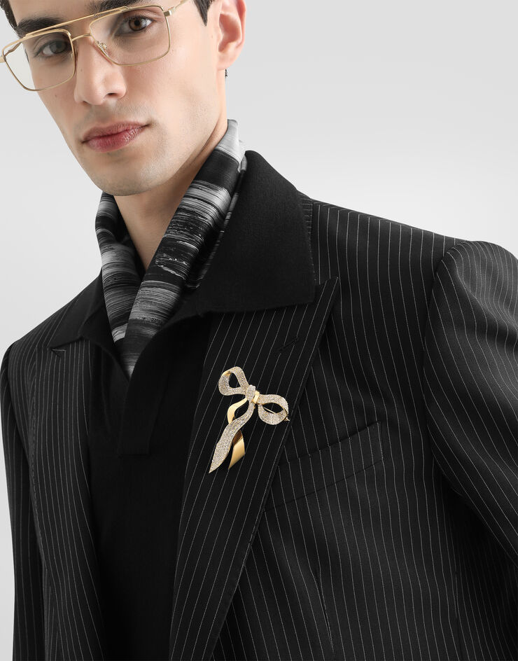 Dolce & Gabbana Broche de lazo con estrás  WPR7N2W1111