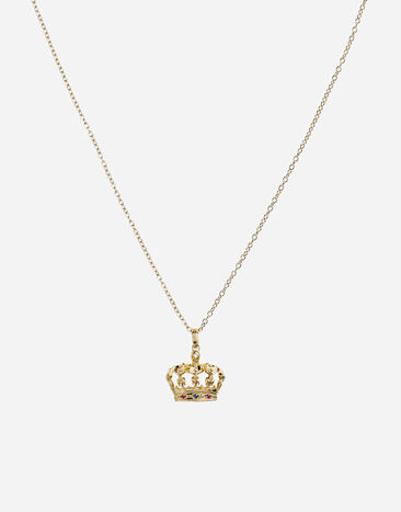Dolce & Gabbana Pendente Royal oro giallo 18 carati, rubini e zaffiro Oro WALK5GWYE01