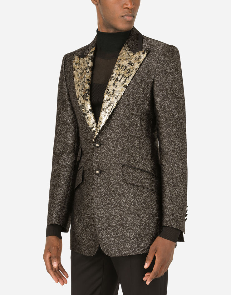 Dolce & Gabbana Chaqueta beat jacquard lamé Multicolor G2QF6ZFJMPN