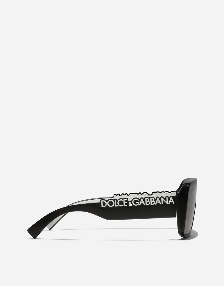 Dolce & Gabbana DG Logo Sunglasses Black VG601FVN187