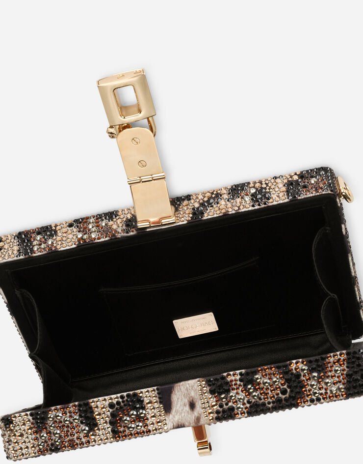 Dolce & Gabbana Clutch Dolce Box mit Thermostrass Mehrfarbig BB6246AK206