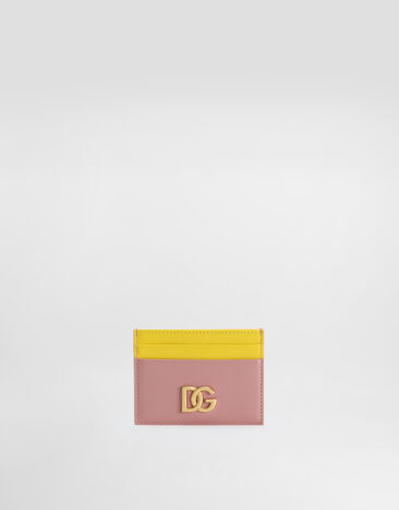 Dolce & Gabbana Calfskin card holder with DG logo Multicolor BI1211A9M75