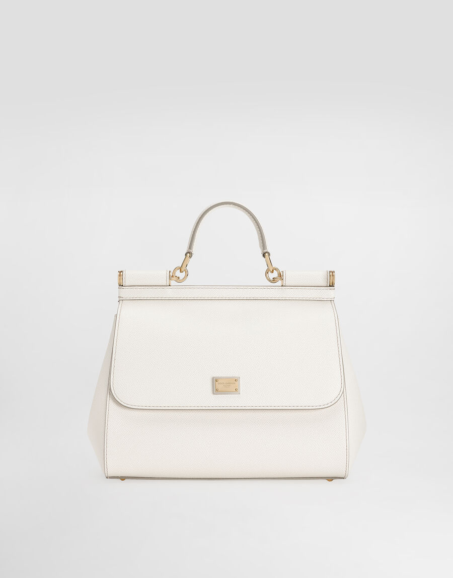 Large Sicily handbag in dauphine calfskin