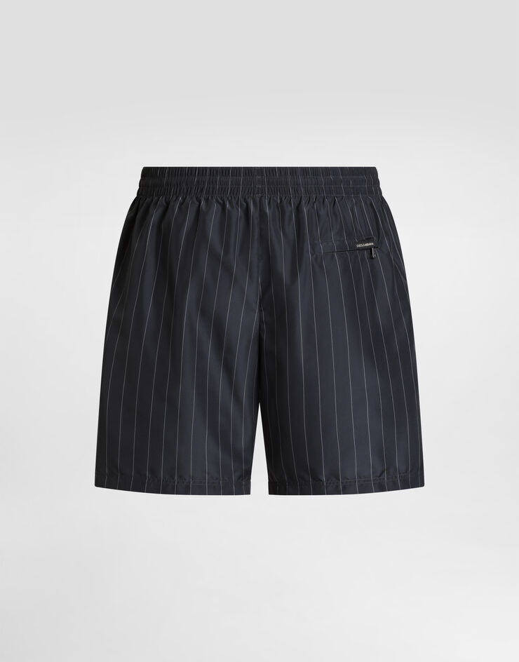 Dolce & Gabbana Boxer da mare medio stampa riga Multicolore M4A13TISMKZ