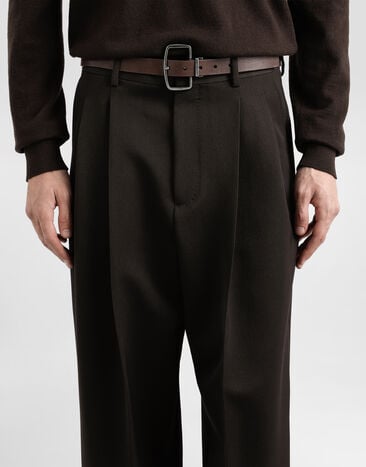 Dolce & Gabbana Calfskin belt Brown BC4949AH850