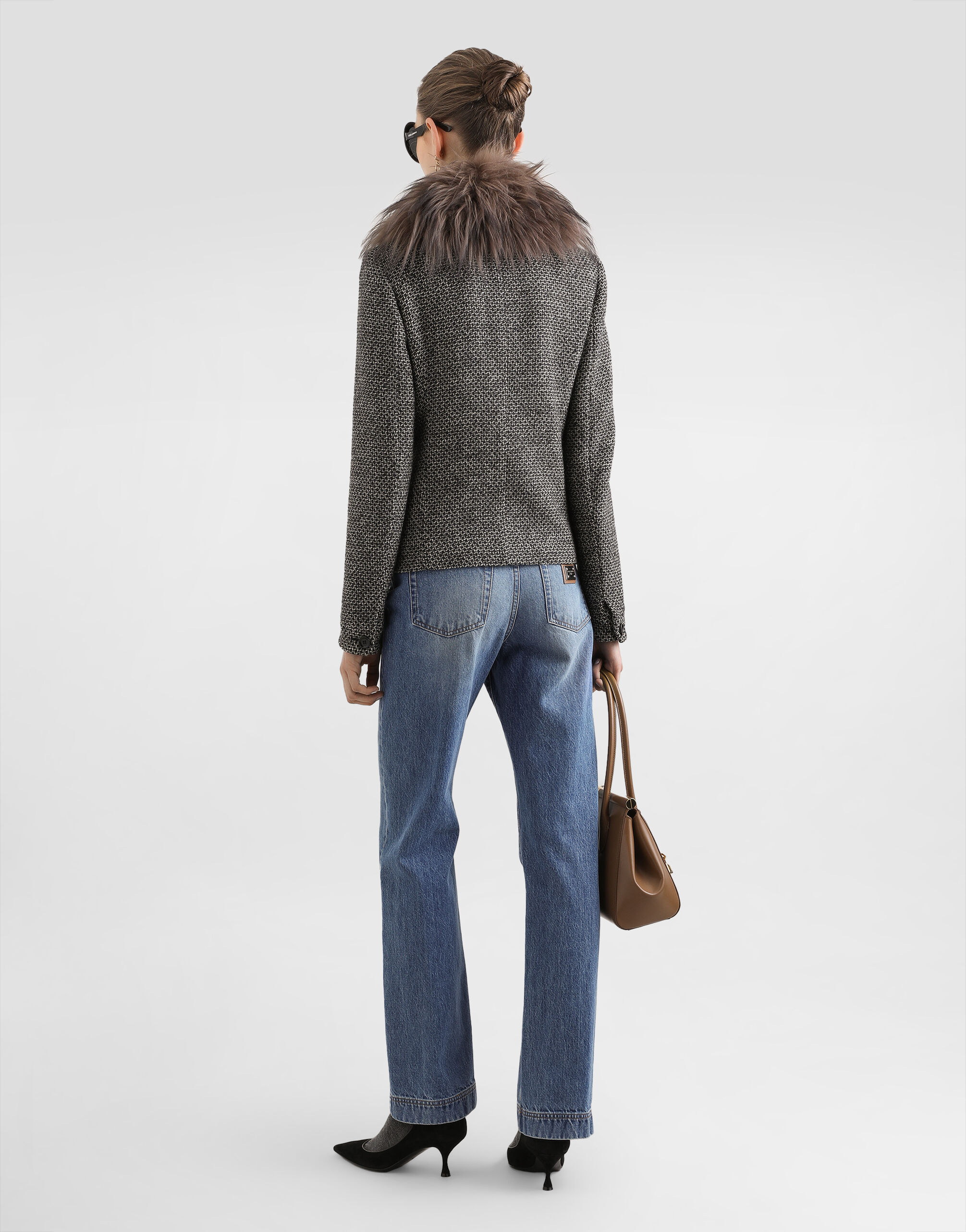 5-pocket denim trousers in Multicolor for Women | Dolce&Gabbana® US