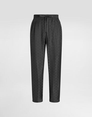Dolce & Gabbana DG logo jacquard jogging trousers Grey GP12QTFJ1JY