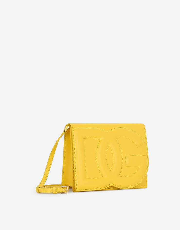Dolce & Gabbana Calfskin DG logo crossbody bag желтый BB7287AW576
