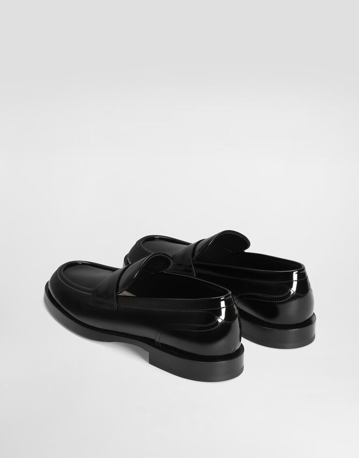 Dolce&Gabbana حذاء لوفر من جلد عجل مصقول أسود A30200A1037