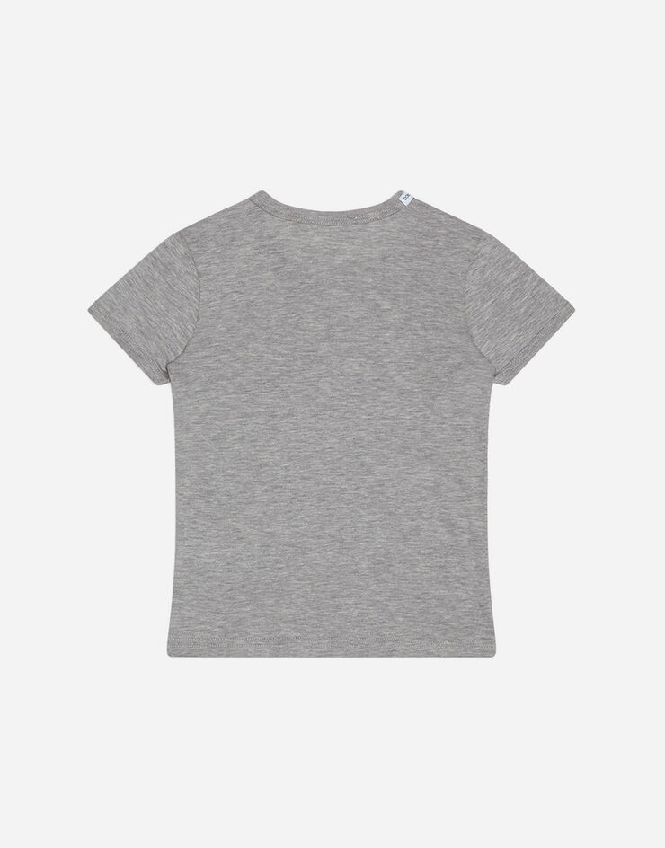 Dolce&Gabbana Short-sleeved jersey t-shirt two-pack Grey L4J703G7OCU