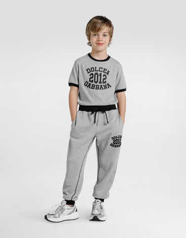 Dolce & Gabbana تيشيرت جيرسي بطبعة Dolce&Gabbana رمادي L4JTIWG7PCE