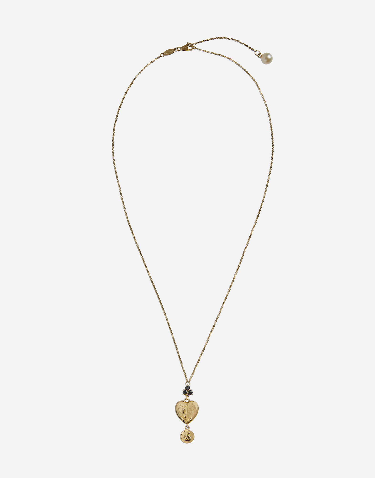 Dolce & Gabbana Necklace with heart pendant Yellow Gold WALD1GWDPEY