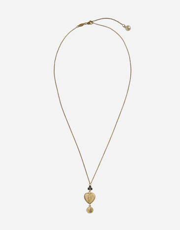 Dolce & Gabbana Collana con pendente cuore Oro Giallo WALD1GWDPEY