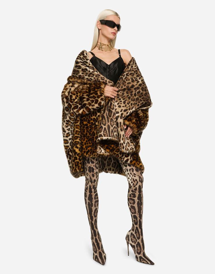 Dolce & Gabbana KIM DOLCE&GABBANA Leopard-print stretch fabric thigh-high boots Animal Print CU0973AM212