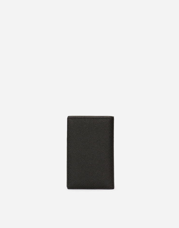 Dolce & Gabbana Dauphine-print calfskin bifold card holder Black BP3323AG219