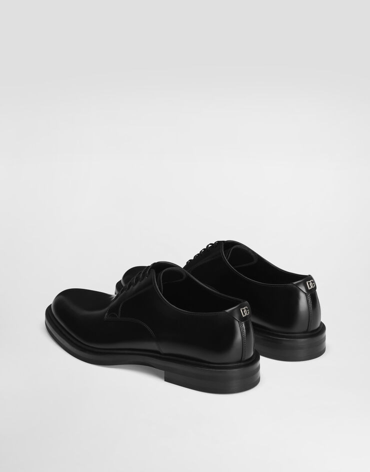 Dolce & Gabbana Derby aus gebürstetem Kalbsleder Schwarz A10840A1203
