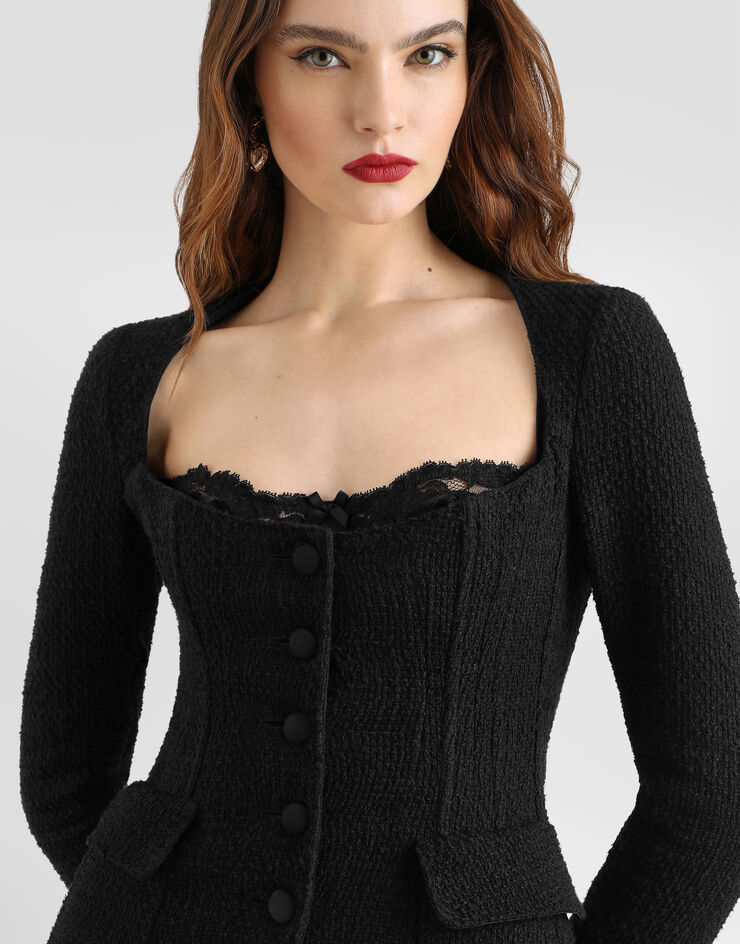 Dolce & Gabbana Tweed jacket Dolce & Gabbana Tweed jacket Black F27EUTFUTB2