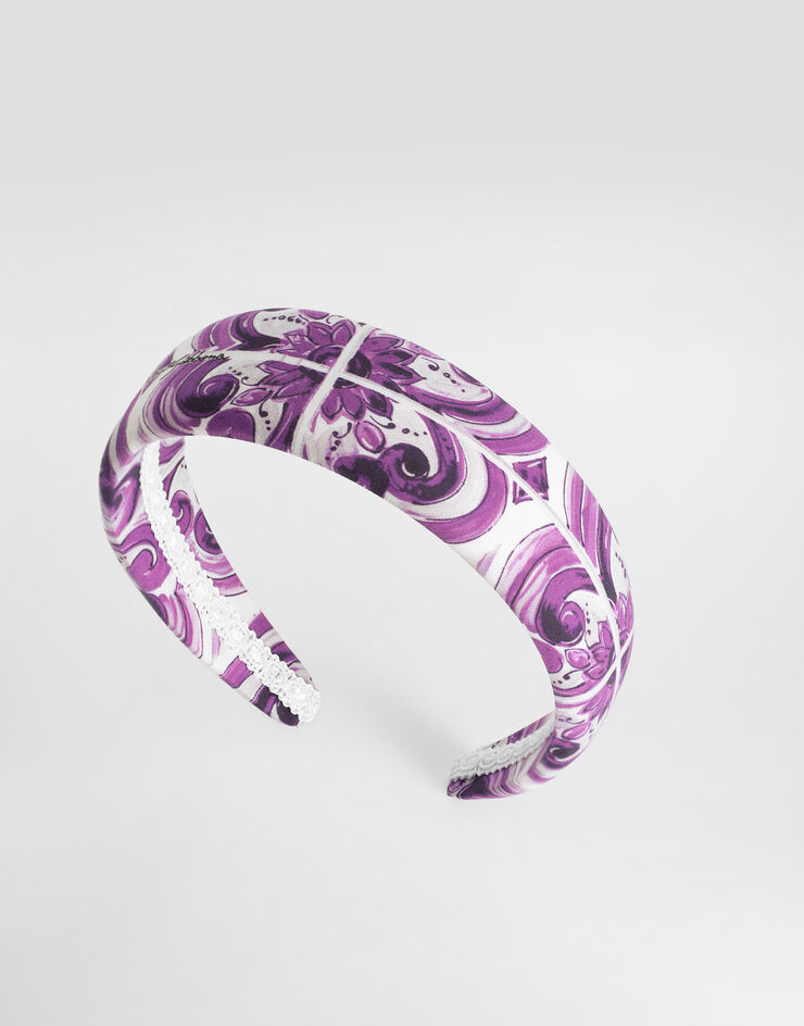 Dolce & Gabbana Majolica-print headband Multicolor LB3L54HH5EO