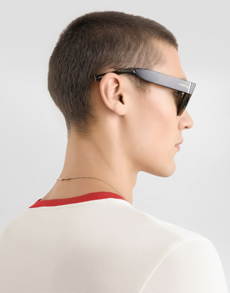 Dolce & Gabbana Cotton t-shirt with print Beige G8TI9TG7POX