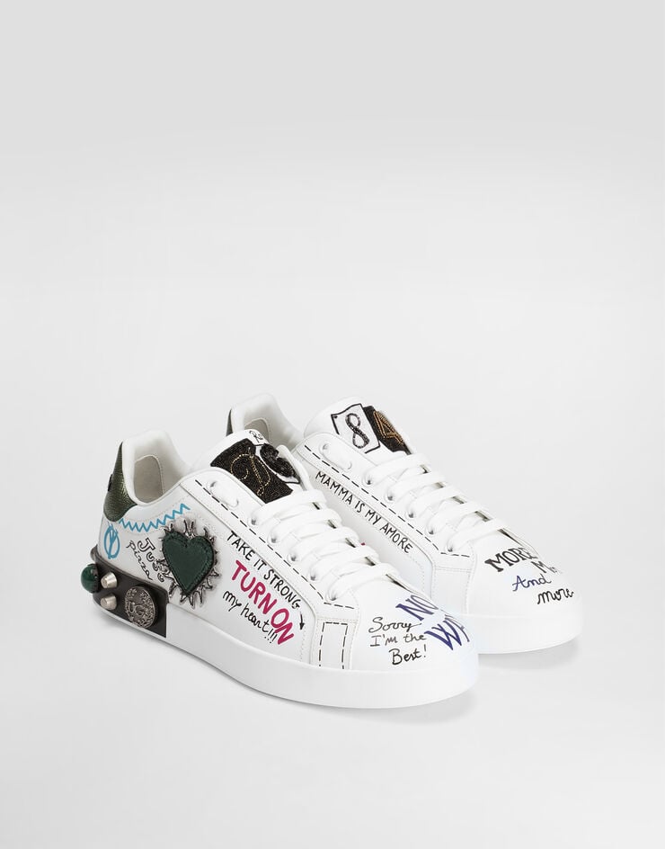 Dolce & Gabbana Portofino calfskin sneakers Multicolor CS1759AH029
