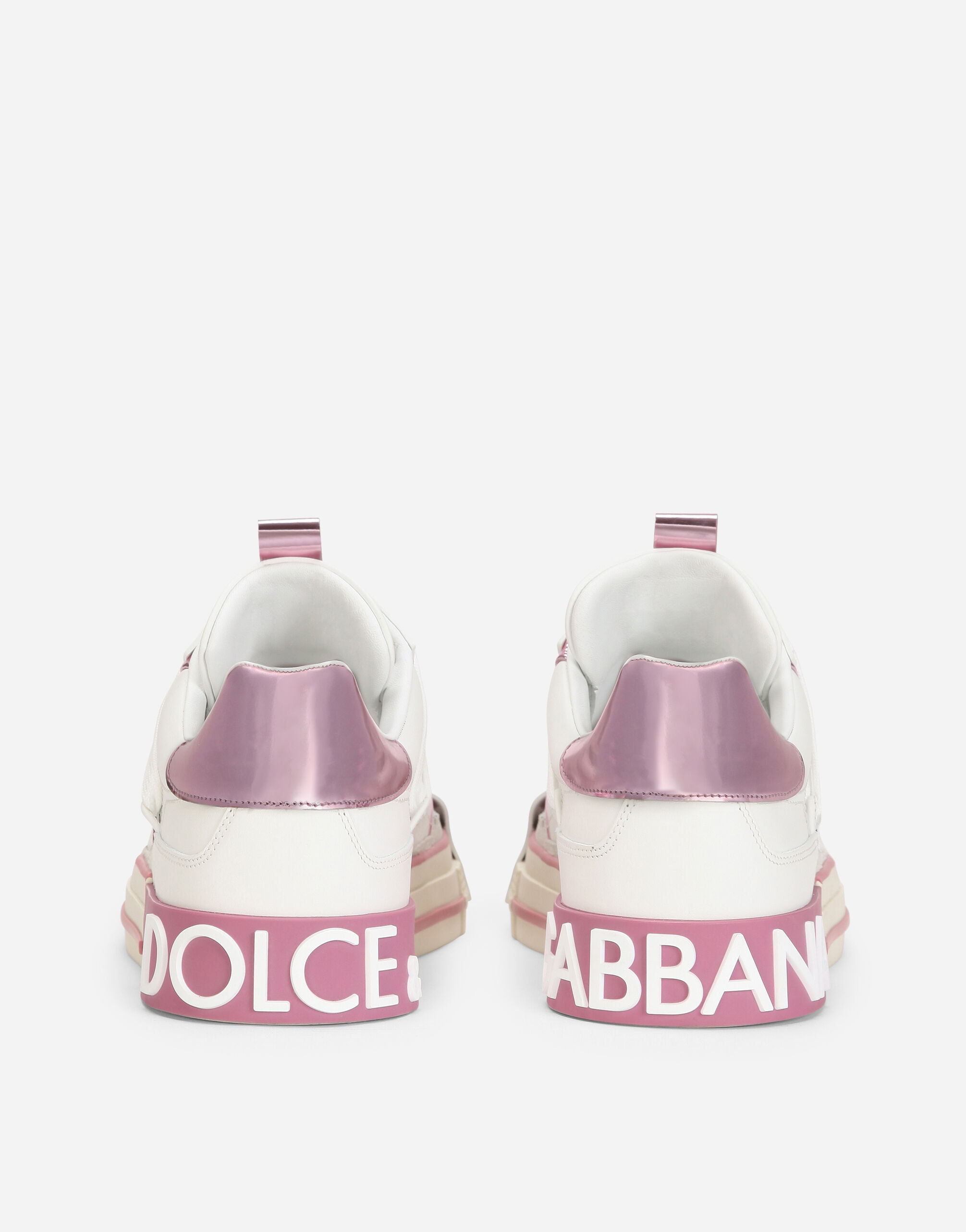 Calfskin 2.Zero Custom sneakers with contrasting details in WHITE