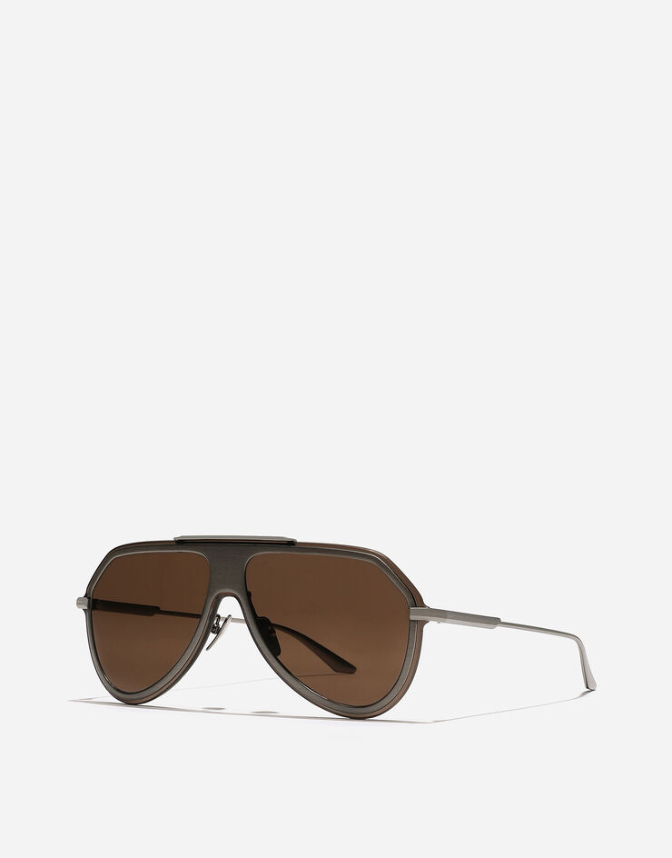 Dolce & Gabbana Sonnenbrille Metal Classic Bronze gebürstet VG230AVM273