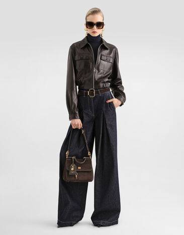 Dolce & Gabbana Nappa leather jacket Brown F9U88LHUL2H