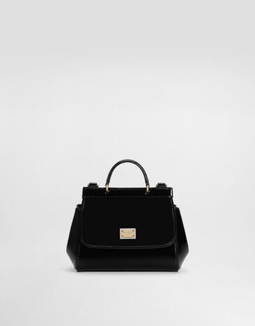 Dolce & Gabbana Patent leather mini Sicily bag Black EB0003A1067