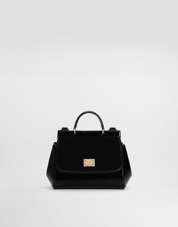 Dolce & Gabbana Borsa sicily mini in vernice Nero EB0003A1067