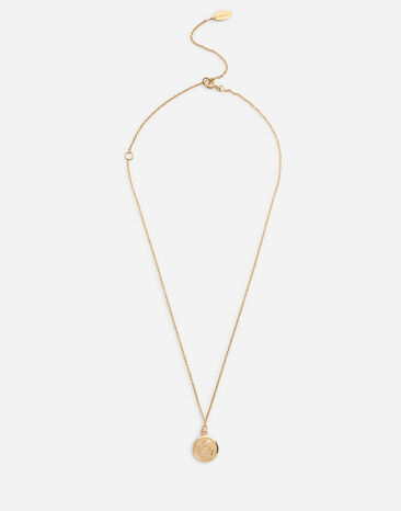 Dolce & Gabbana Necklace with angel medallion Gold WAEJ1GW0001