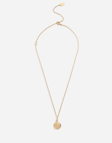 Dolce & Gabbana Necklace with angel medallion Gold WAEJ2GW0001