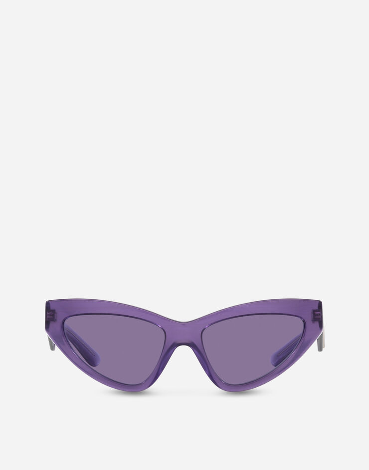 Lunette de soleil femme 2021 été women sunglasses à la mode violet rose  accessoires coffret conduite voyage unique stylé et élégante La vraie  couleur est violet supérieur et rose inférieure, pas rouge. 