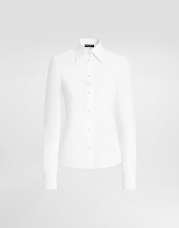 Dolce & Gabbana Poplin shirt White F5T78ZFUEFM