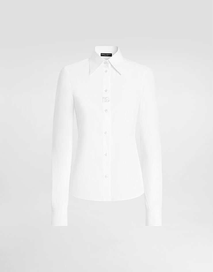 Dolce & Gabbana Poplin shirt Dolce & Gabbana Poplin shirt White F5T78ZFUEFM