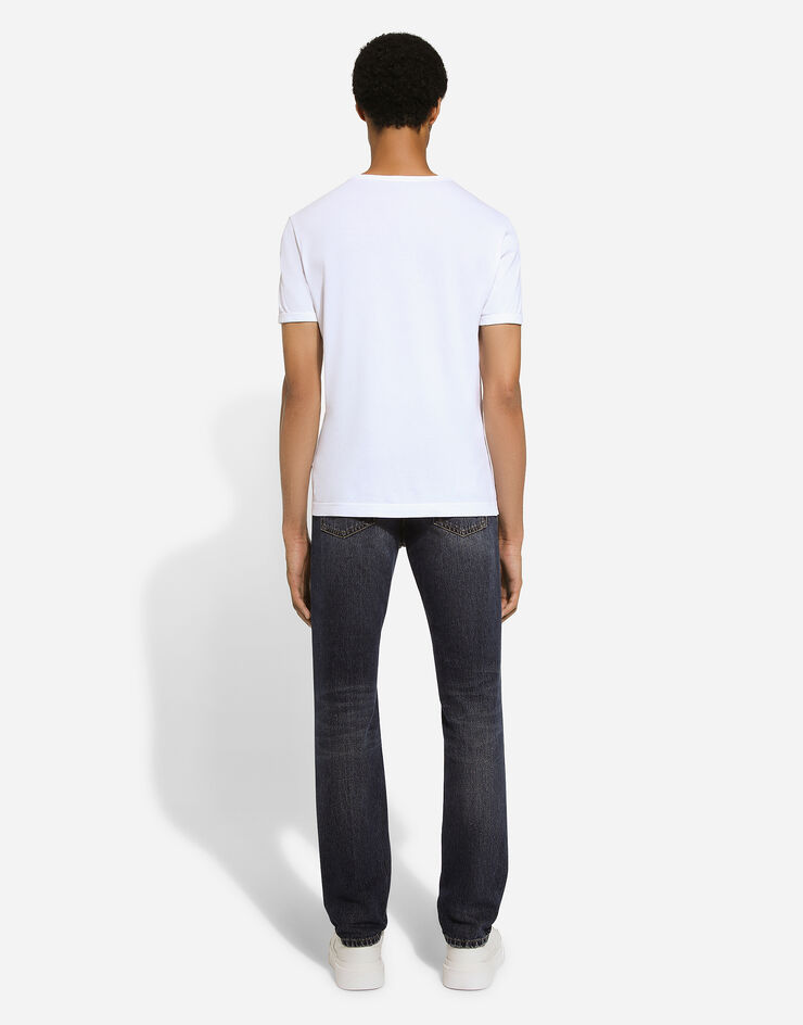 Dolce & Gabbana Jeans Regular aus blauem Denim Blau GYJCCDG8KE5