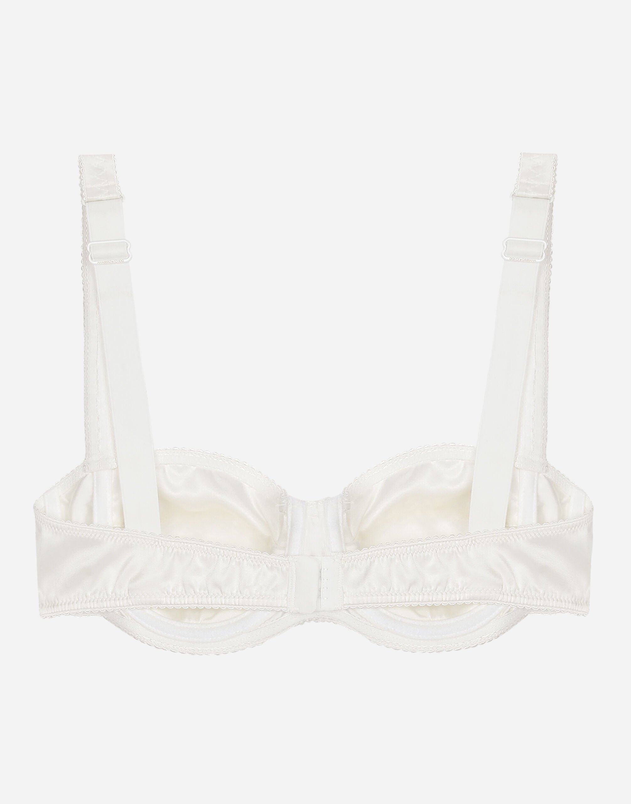 Satin balconette bra in White for Women Dolce Gabbana