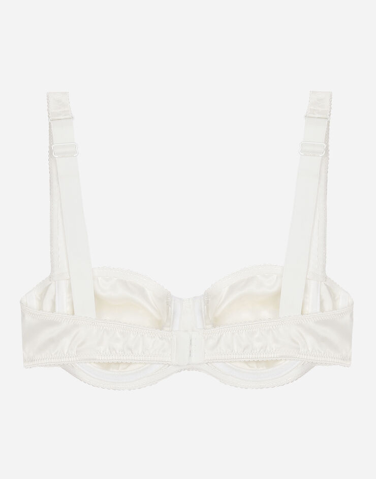 Dolce & Gabbana Satin balconette bra White O1A12TONO13