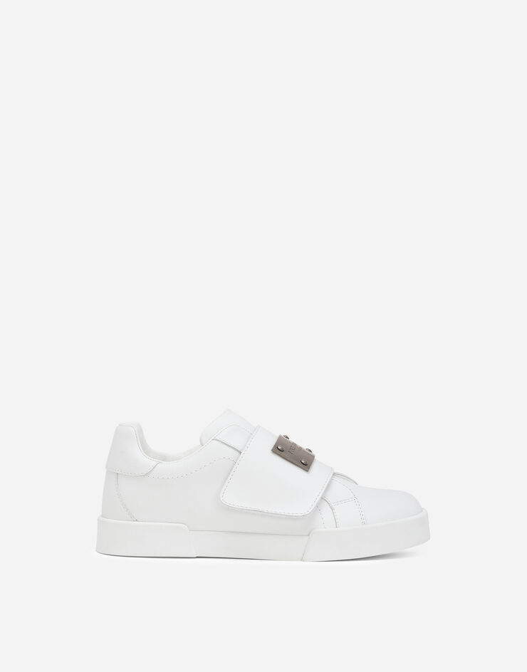 Dolce&Gabbana Calfskin Portofino sneakers White DA5156A3444