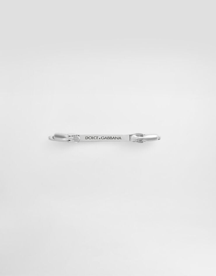 Dolce & Gabbana Collar pin with logo Silver WJR5S1W1111