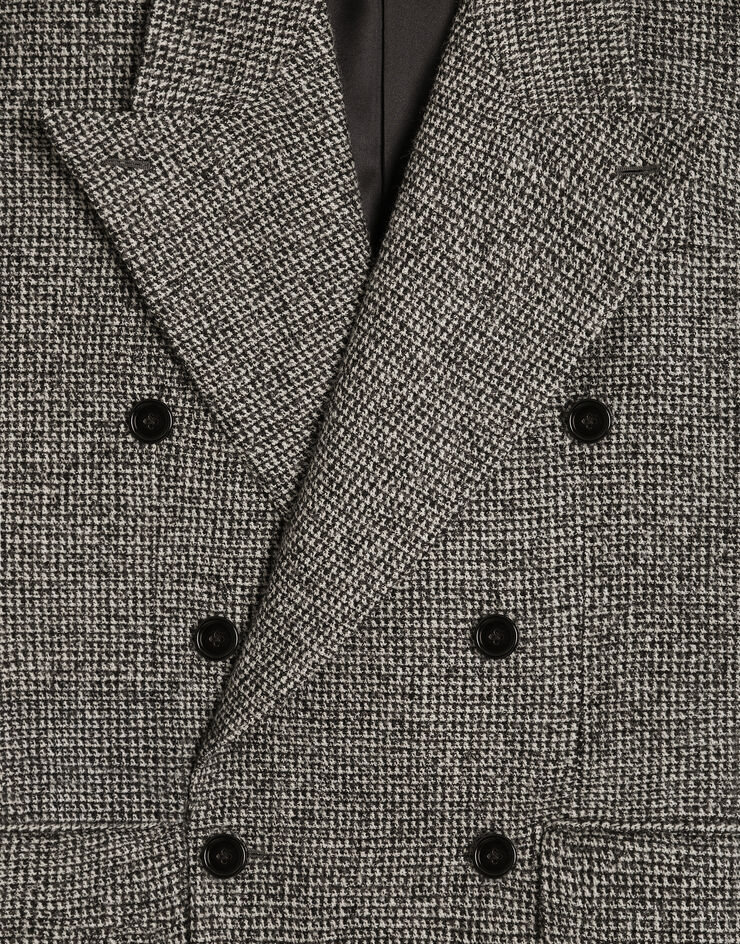 Dolce & Gabbana Sinatra double-breasted jacket in birdseye wool blend Dolce & Gabbana Sinatra double-breasted jacket in birdseye wool blend Multicolor G2WM3TFMZAT