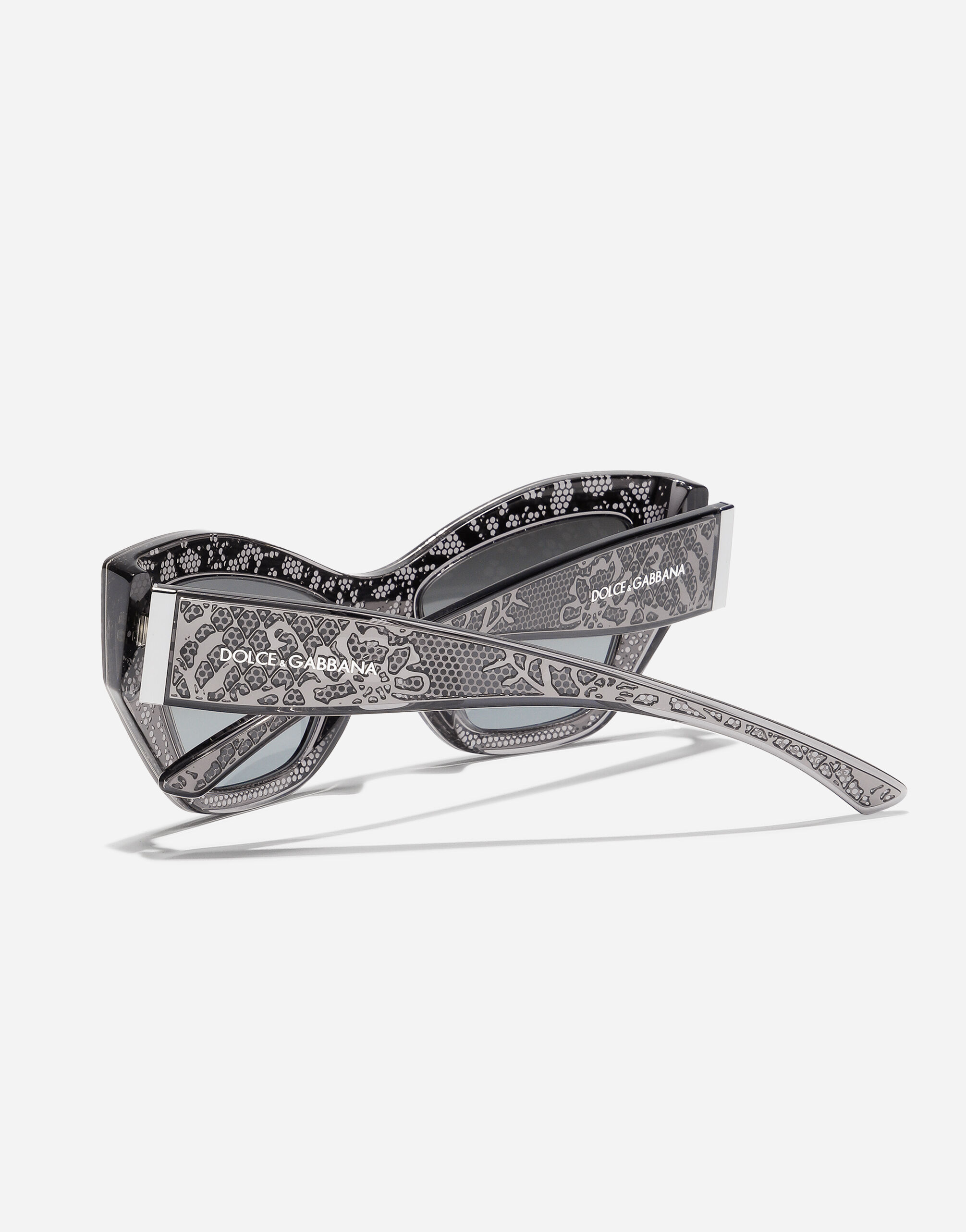DG Lace Sunglasses in Dark grey for Women | Dolce&Gabbana® US