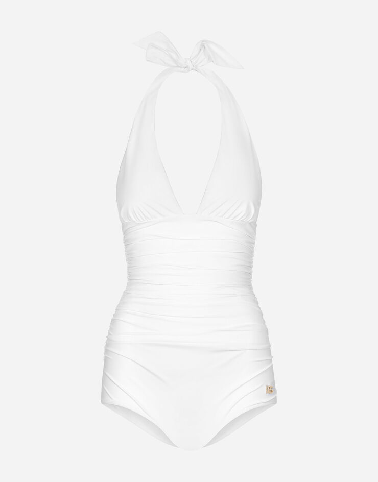Dolce & Gabbana 低胸连体泳衣 白 O9A06JONO12