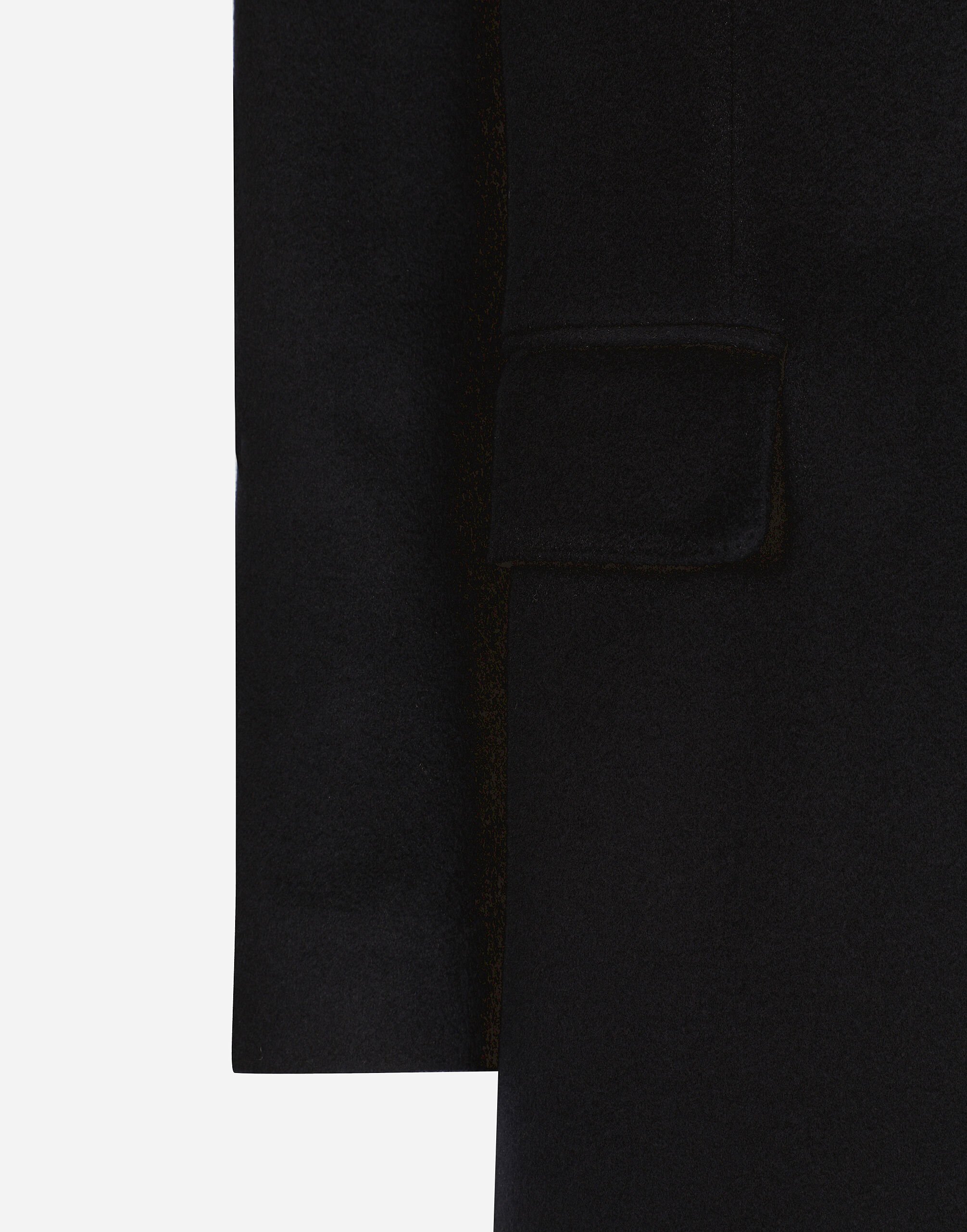 Single-breasted cashmere coat in Blue for Men