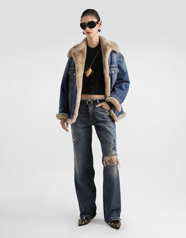Dolce & Gabbana Denim jacket Multicolor F9S89DG8NV4